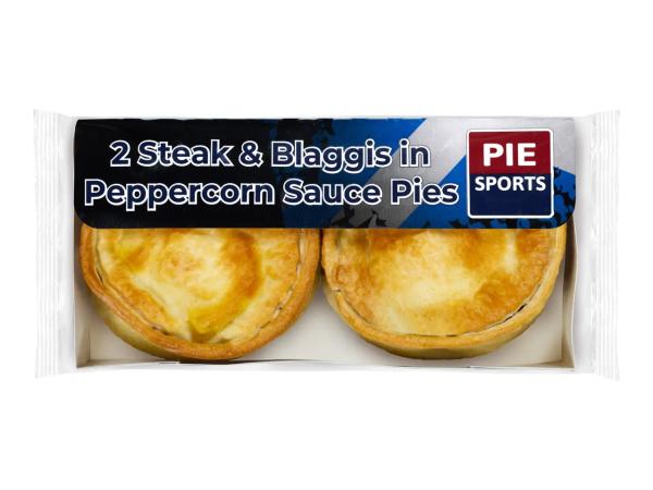Pie Sports 2 Steak, Blaggis & Peppercorn Sauce Pie