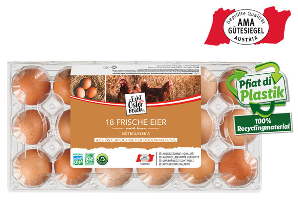 Eier aus Bodenhaltung