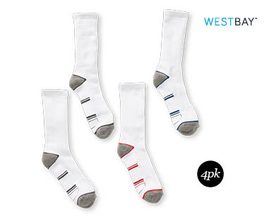 Mens 4pk Crew Socks