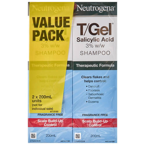 T/Gel Therapeutic Shampoo 2 x 200ml