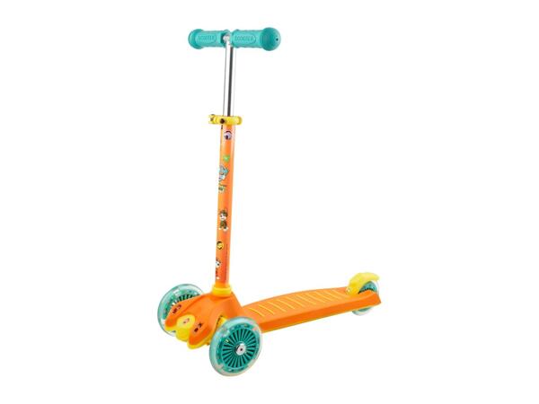 Tri-Scooter With LED Wheels - Orange