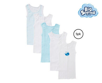 Big Softies Infant Singlets 5pk or Singletsuits 3pk