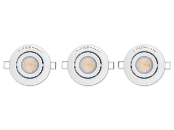 LED-Einbauspots, 3-teilig¹⁾