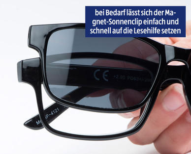 MODERN OPTIC Lesehilfe mit Magnet-Sonnenclip