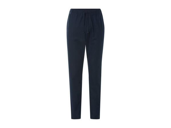 Livergy Men's Linen Blend Trousers - Black