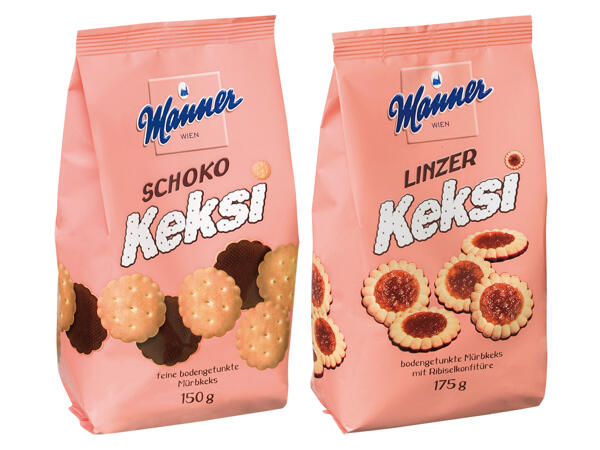 Manner Linzer Keksi oder Schoko Keksi