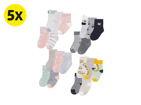 Babystrumpor, 5-pack