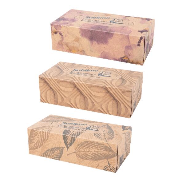SUBLIMO(R) 				Mouchoirs en fibres recyclées, 100 pcs