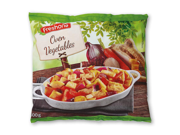 Sweet Potato Fries eller grøntsagsmiks med rodfrugter