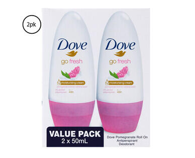 Dove Antiperspirant Roll-On Deodorant 2 x 50ml