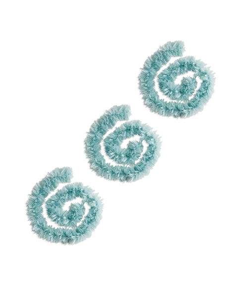 3 x 2m Ice Blue Matte Tinsel