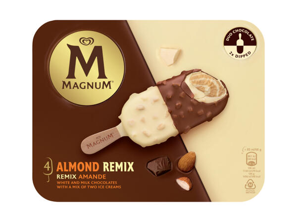 Magnum Remix Almond Stieleis