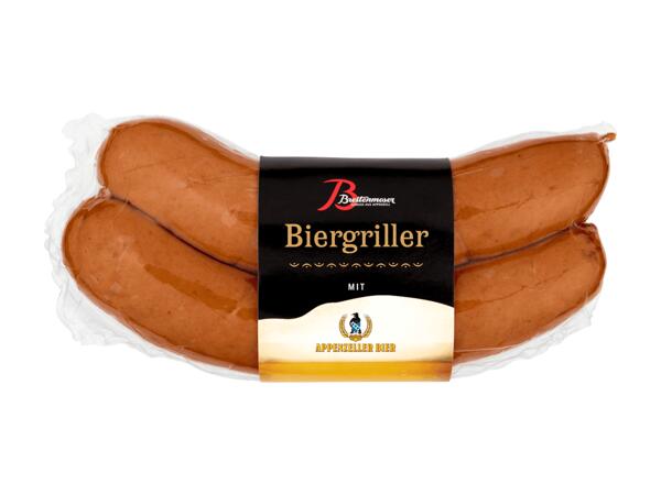 Saucisses à griller à la bière (action valable uniquement en Suisse alémanique)
