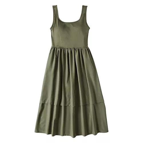 Ladies Hybrid Dress - Green, S