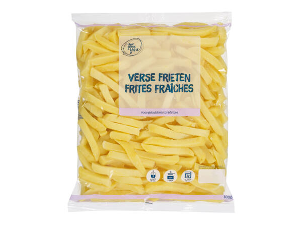 Vorgebackene frische Pommes frites