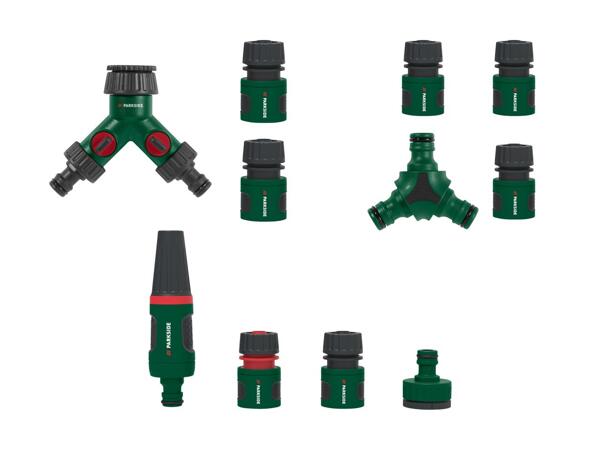 Pistolet de jardin/Pièce en Y/Vanne à 2 voies avec set de raccordement
