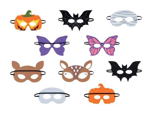 Maschera di Halloween da bambini in feltro