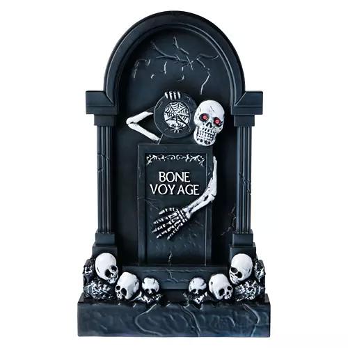 Indoor/Outdoor LED Tombstone - Bone Voyage