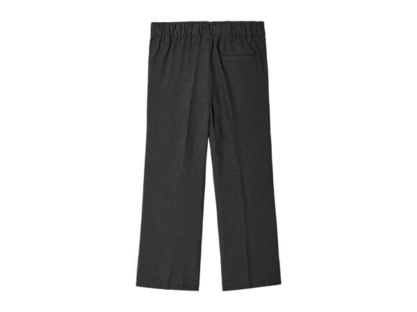 Boys' Grey Regular Fit School Trousers