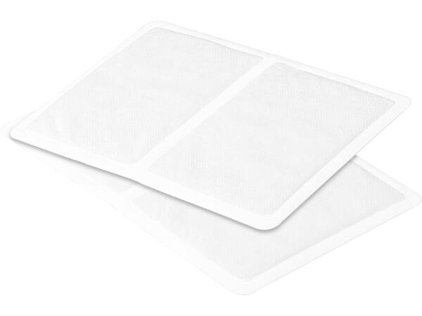 Lower back heat wrap with heat patches, 5 pieces or heat patches, 4 or 6 pieces
