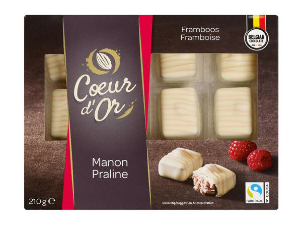 Manonpralinen mit Himbeere