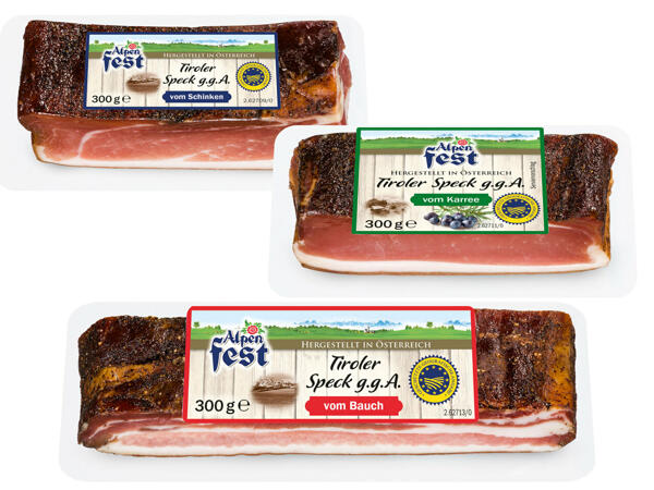 ALPENFEST Schinken- oder Speck-Spezialitäten