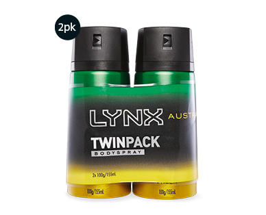 Lynx Body Spray 2 x 100g