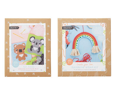 Children's Cross Stitch, Weaving or Yarn Kits