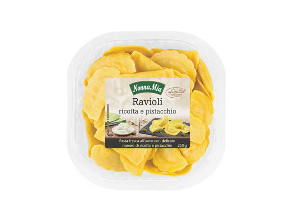 Pistachio and Ricotta Ravioli