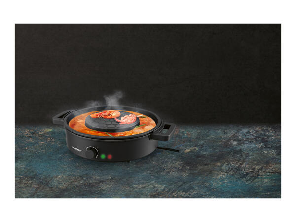 Silvercrest 2-in-1 Tabletop Grill with Hot Pot