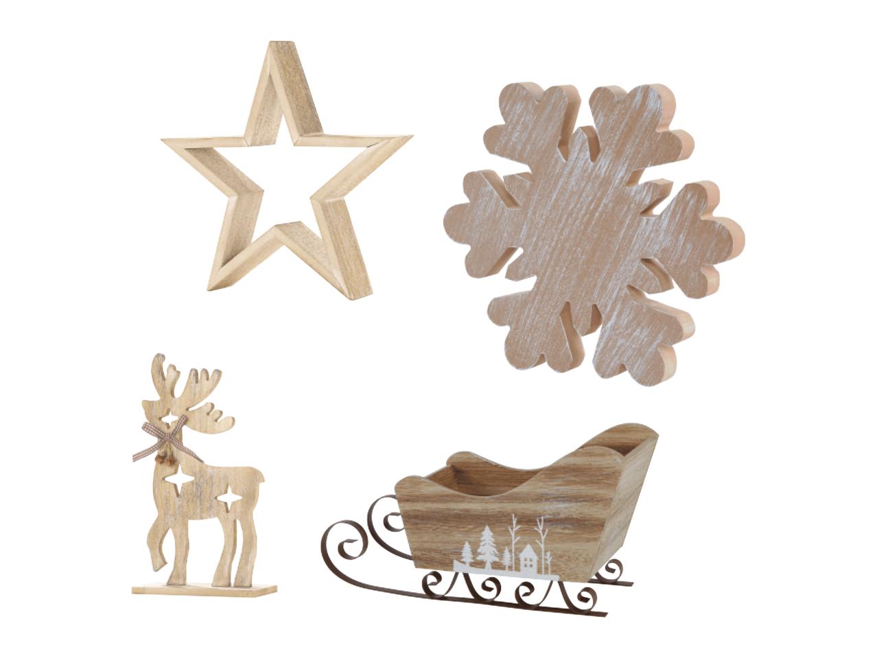 MELINERA Decorative Christmas Wooden Figure