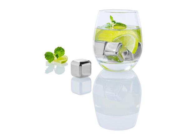 Livarno Home Stainless Steel Ice Cubes - 4 Pack