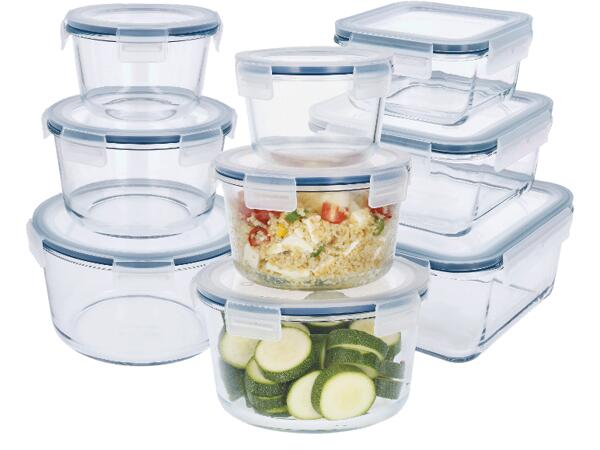 Matlådor av glas, 3-pack