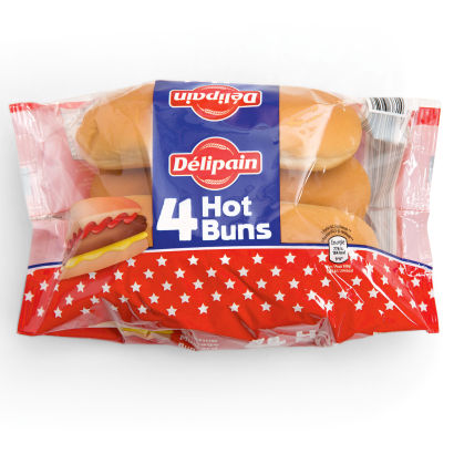 Pains à hot-dog, 4 pcs