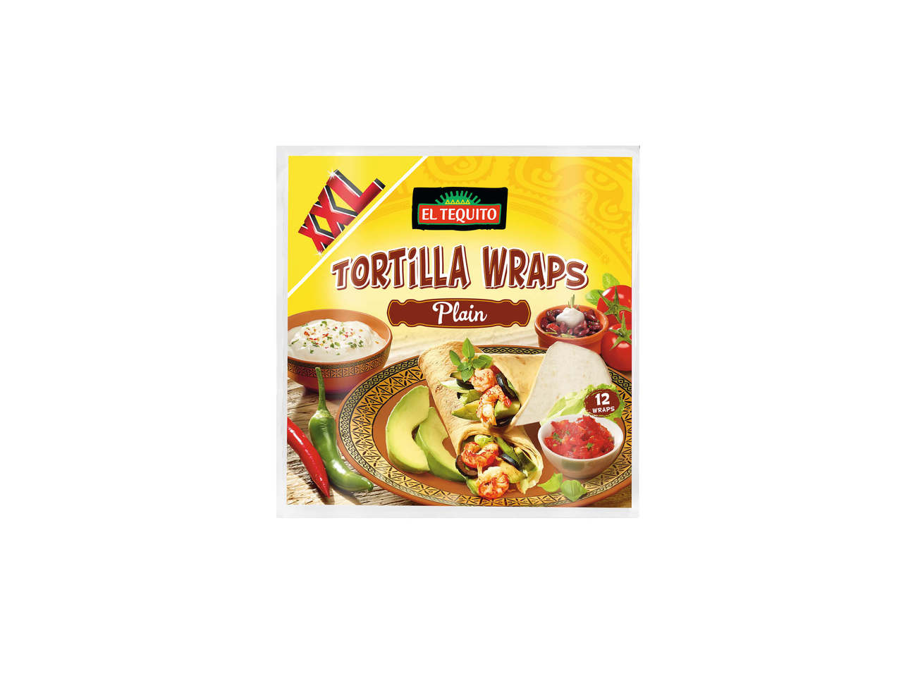 EL TEQUITO Tortilla wraps