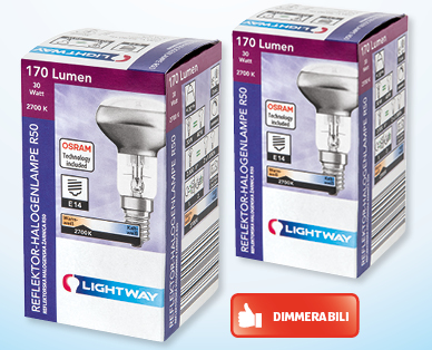 Lampadina alogena LIGHTWAY