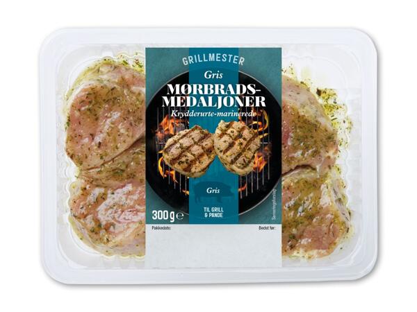 Mørbradsmedaljoner af gris
