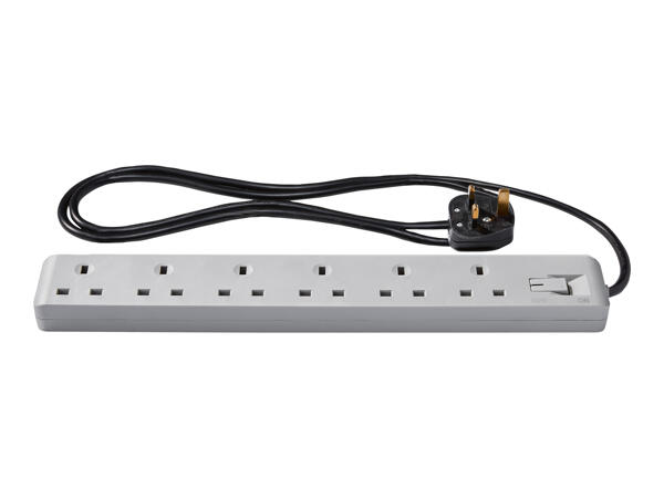 Silvercrest 6 Socket Extension Lead