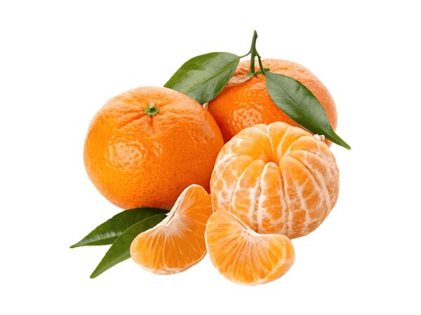 Mandarinen mit Blatt