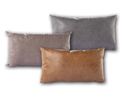 Coussin aspect cuir MY LIVING STYLE