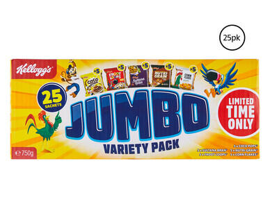 Kellogg's Cereal Sachets 25pk/750g