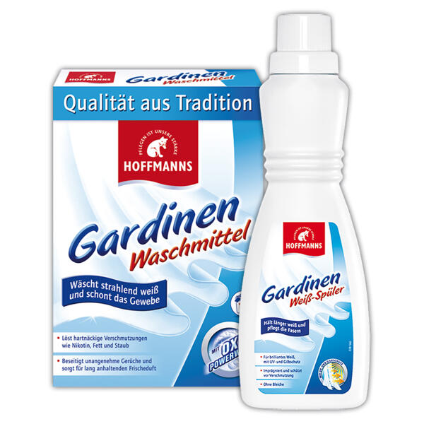 Gardinen Weiß-Spüler / Waschmittel