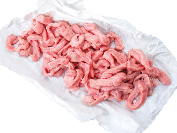 Frisches Geschnetzeltes vom Kalb