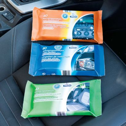 Lingettes nettoyantes pour la voiture, 40 pcs