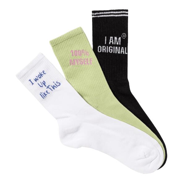 UP2Fashion(R) 				Good-Mood-Sportsocken, 3 Paar