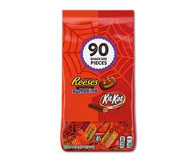 Reese's 
 Pumpkins & Kit Kats Snack Size 90-Piece Assortment