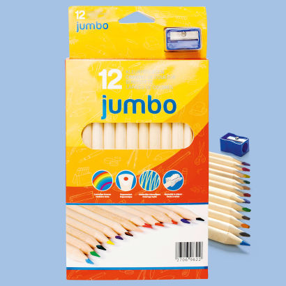 Jumbofarbstifte, 12 St.