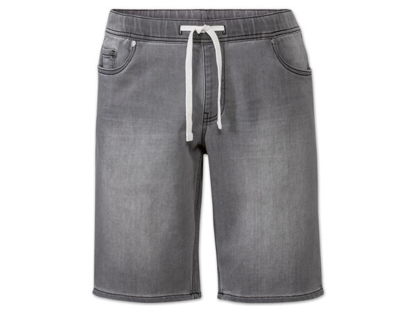 Herren Sweat-Denim-Bermudas
