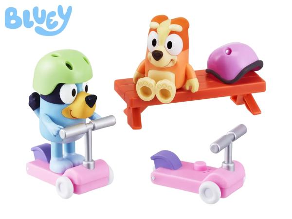 Bluey and Bingo's Scooter Fun Playset