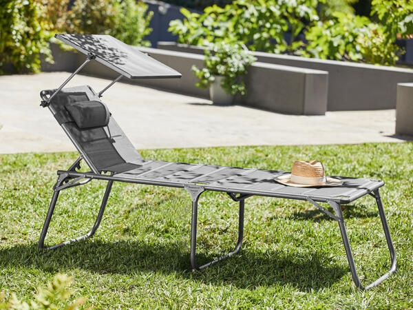Aluminium Sunlounger XXL